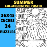 End Of Year Summer Collaborative Poster | 36x45 Inches, 24