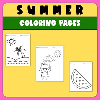 End Of Year Summer Coloring sheets, Craft -Activities, Coloring Pages ...