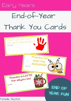 Preview of End Of Year Thank You Cards