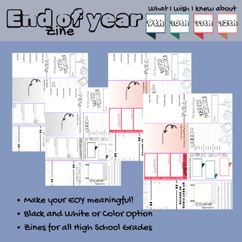 Preview of End Of Year Zine | Reflect On Your Year | Meaningful Activity