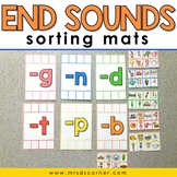 End Sounds Sorting Mats [6 mats included] | End Word Sound