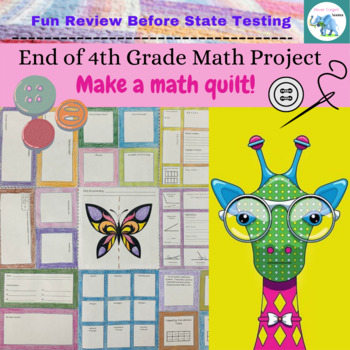 Preview of End of 4th Grade Math Quilt Project