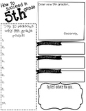 End of 5th Grade Fun Packet