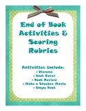 Book Report Alternatives - End of Book Activities & Scorin