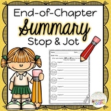 End-of-Chapter STOP and Jot Summary Notes Sheet