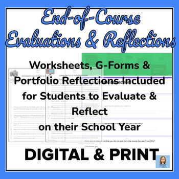 Preview of End of Course Reflections & Evaluations WS 4 Journalism, Broad., CTE & Yearbook