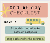 End of Day Classroom Checklist
