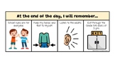 End of Day - Visual Reminders for Expected Behaviour