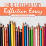 End-of-Elementary Reflection Essay — Time Capsule, Writing, CCSS Rubric