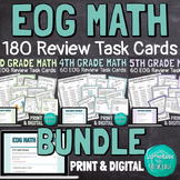 End of Grade Math Review Task Cards Bundle for 3rd 4th 5th
