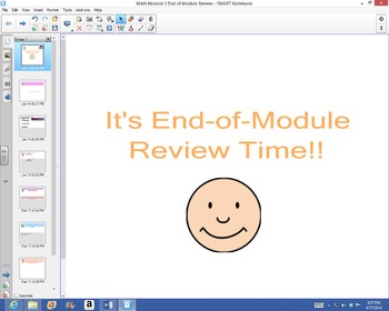 Preview of 1st Grade Common Core Math End of Module 2 Review for Test