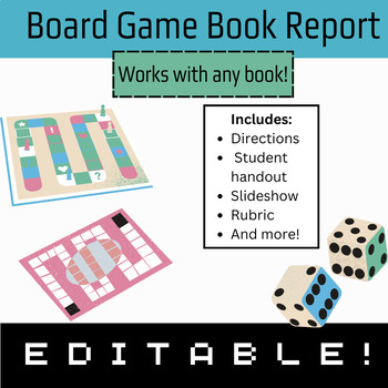 Preview of End of Novel Project | Board Game Book Report | Project Based Learning