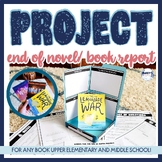 End of Novel Projects Book Report for Any Book 3rd 4th 5th