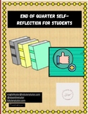End of Quarter Self-Reflection Sheet (Any Subject)