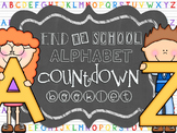 End of School Alphabet Countdown Booklet