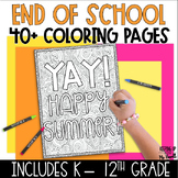 End of Year Coloring Pages Activity | Last Day of School A