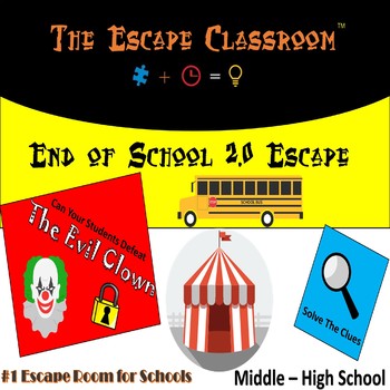 Preview of End of School Escape Room 2.0 (Middle - High School) | The Escape Classroom