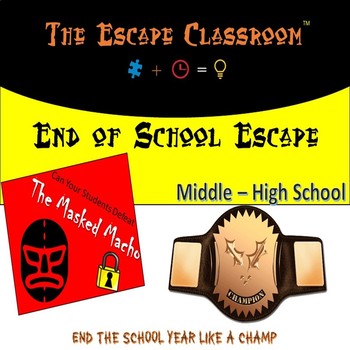 Preview of End of School Escape Room (Middle - High School) | The Escape Classroom