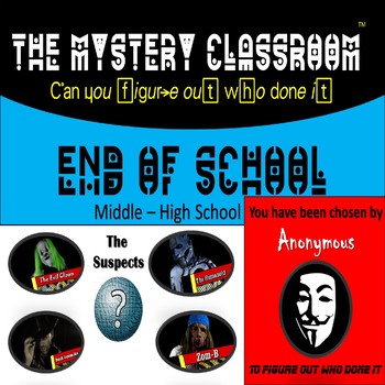 Preview of End of School Mystery (Middle - High School) | The Mystery Classroom