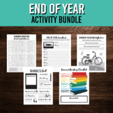 End of School Writing Activity Bundle | Printable ELA Templates