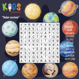 End of School Year Activity/ 20 space word search puzzles 