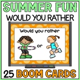 End of Year Game Would You Rather Boom Cards - Summer Acti