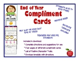End of School Year Compliment Cards For Students and/or Te