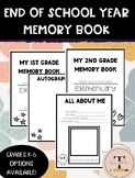 End of School Year Memory Book EDITABLE