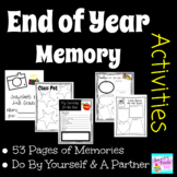 End of School Year Memory Book and Activities 