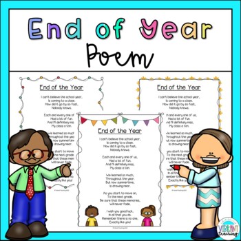 Preview of End of School Year Poem