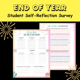 End of School Year Self-Reflection One Pager - Last Day St