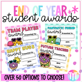 End of School Year Student Award Certificates