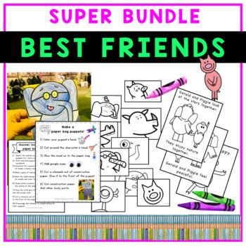 Preview of Mo Willems Author Study | Fun Bundle Coloring Books & Activities