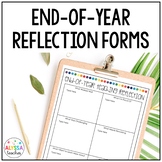 End of School Year Teaching Reflection Templates