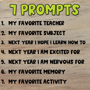 End of Year Writing Prompts by Coyle's Collaborative Classroom | TpT
