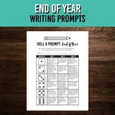 End of School Year Writing Prompts | May ELA Activity