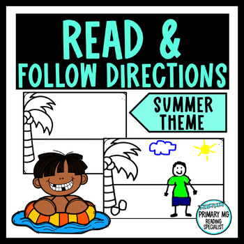 Preview of End of School Year and Summer Read and Follow Directions | NO PREP