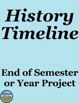 Preview of End of Semester Timeline Project