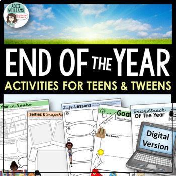 Preview of End of The Year Activities -  Last Week of the Year DIGITAL Resource