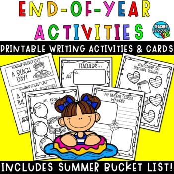 End of The Year Activities  Summer Time Bucket List Activities