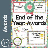 End of The Year Awards Editable Certificates