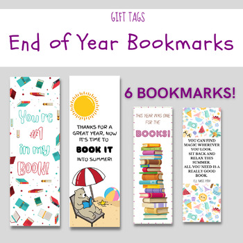 Preview of End of The Year Bookmarks/ Gift Tags