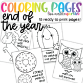 End of The Year Coloring Pages - Last Day of School Activity