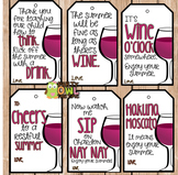 End of The Year Gift Tags (Wine)