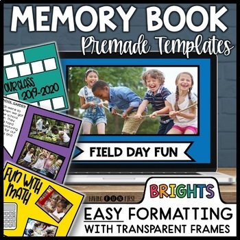 Preview of End of The Year Memory Book All Grades Pre K and Beyond Digital Slideshow