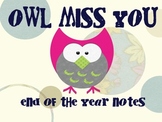 End of The Year Owl Notes