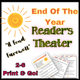 End of The Year Reader's Theater Grade 1-6 Fluency Summer 