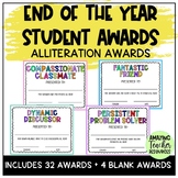 End of The Year Student Awards - Alliteration Awards