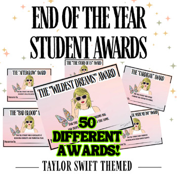 Preview of End of The Year Student Awards Taylor Swift Themed Positive Celebration June Fun