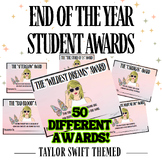 End of The Year Student Awards Taylor Swift Themed Positiv